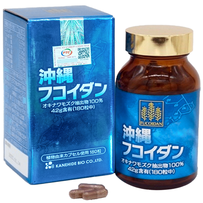 Viên uống hỗ trợ điều trị ung thư Okinawa Fucoidan, Hộp 180 viên