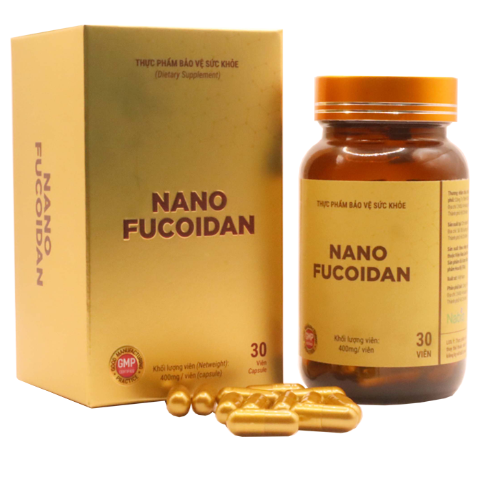 Nano Fucoidan Việt Nam - tăng cường miễn dịch, hộp 30 viên