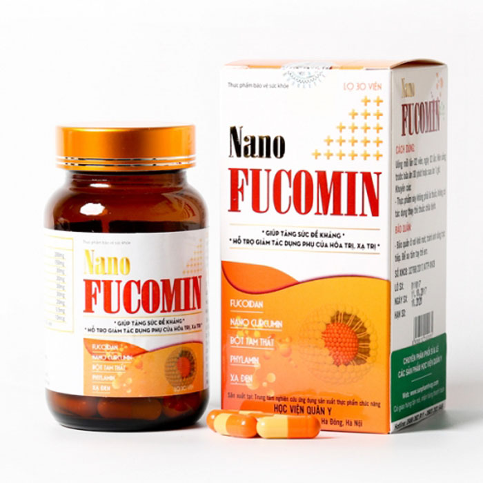 Viên nang Nano Fucomin Học Viện Quân Y, Lọ 30 viên