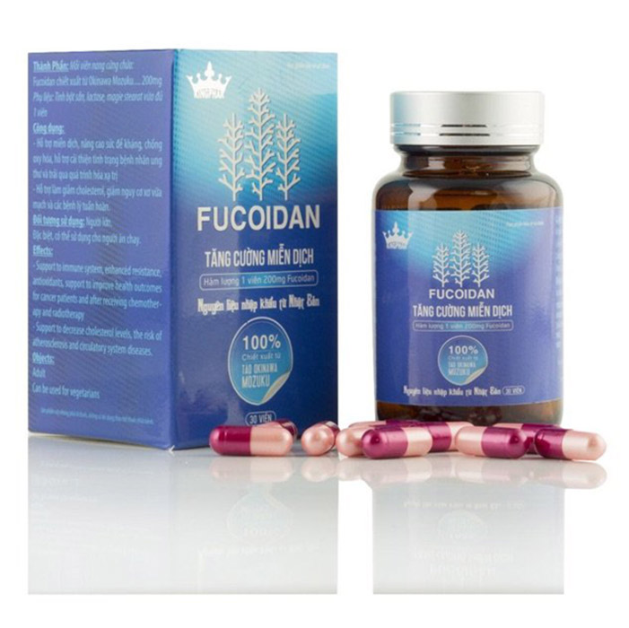 Viên uống Fucoidan Kingphar, Hộp 40 viên