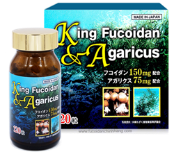 King Fucoidan & Agaricus Japan, hộp 30 viên