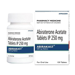 Thuốc Abirakast Abiraterone Acetate điều trị ung thư tuyến tiền liệt, Hộp 120 viên